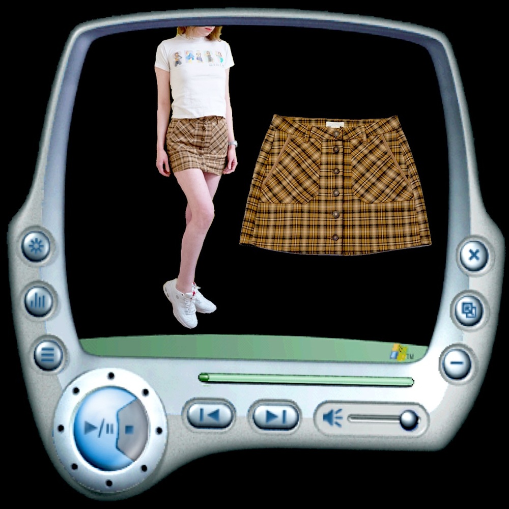 preppy mini skirt